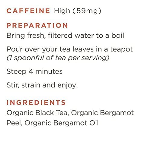 Golden Moon Tea Tippy Earl Gray half pound pack provides 96 servings