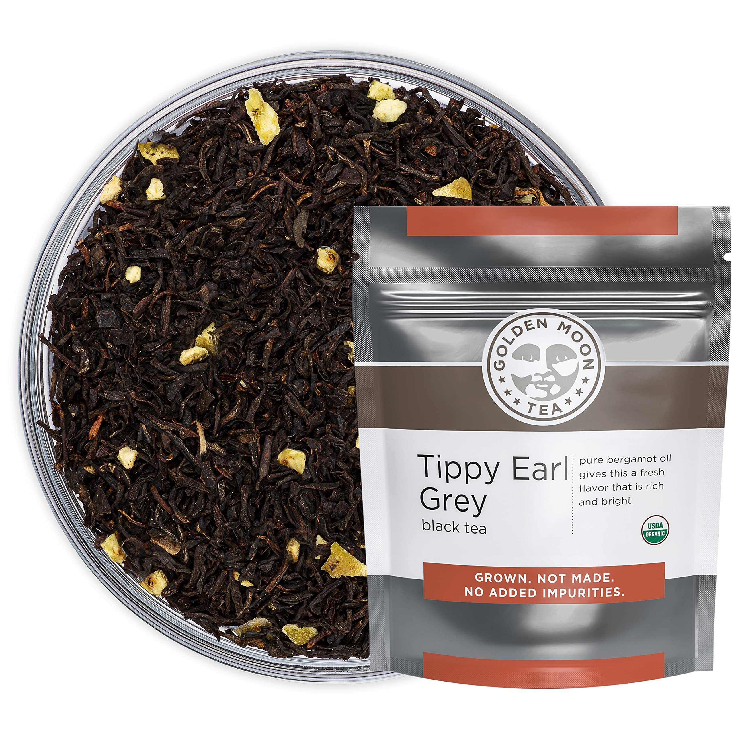 Golden Moon Tea Tippy Earl Gray loose leaf aroma ready for morning ritual