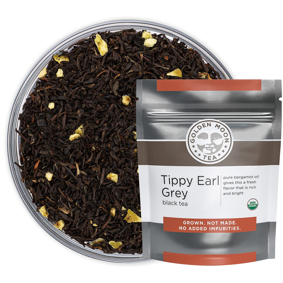 Golden Moon Tea Tippy Earl Gray loose leaf aroma ready for morning ritual