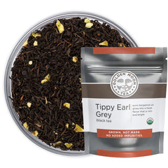 Golden Moon Tea Tippy Earl Gray loose leaf aroma ready for morning ritual