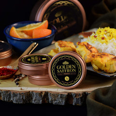 Golden Saffron aroma release when steeped, enhancing tea and desserts.
