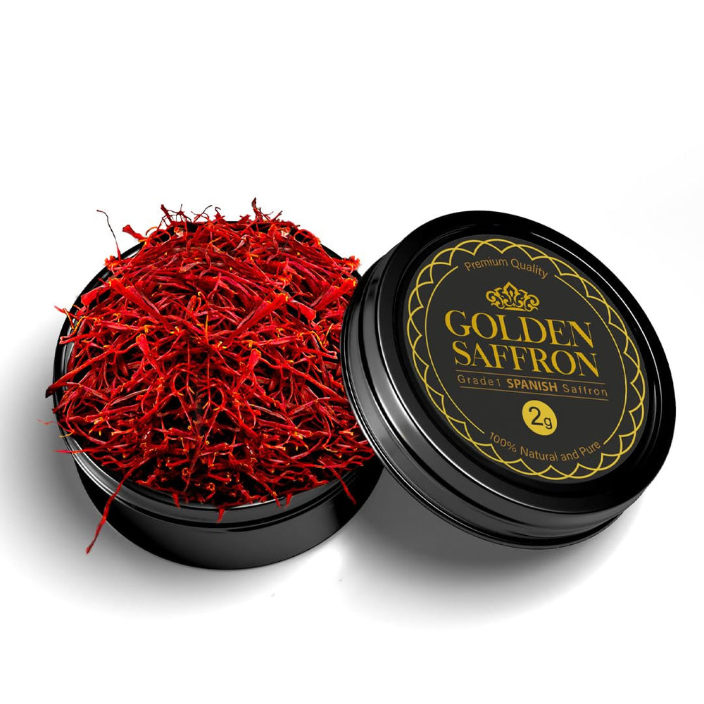 Golden Saffron tea infusion shot for a fragrant cup.
