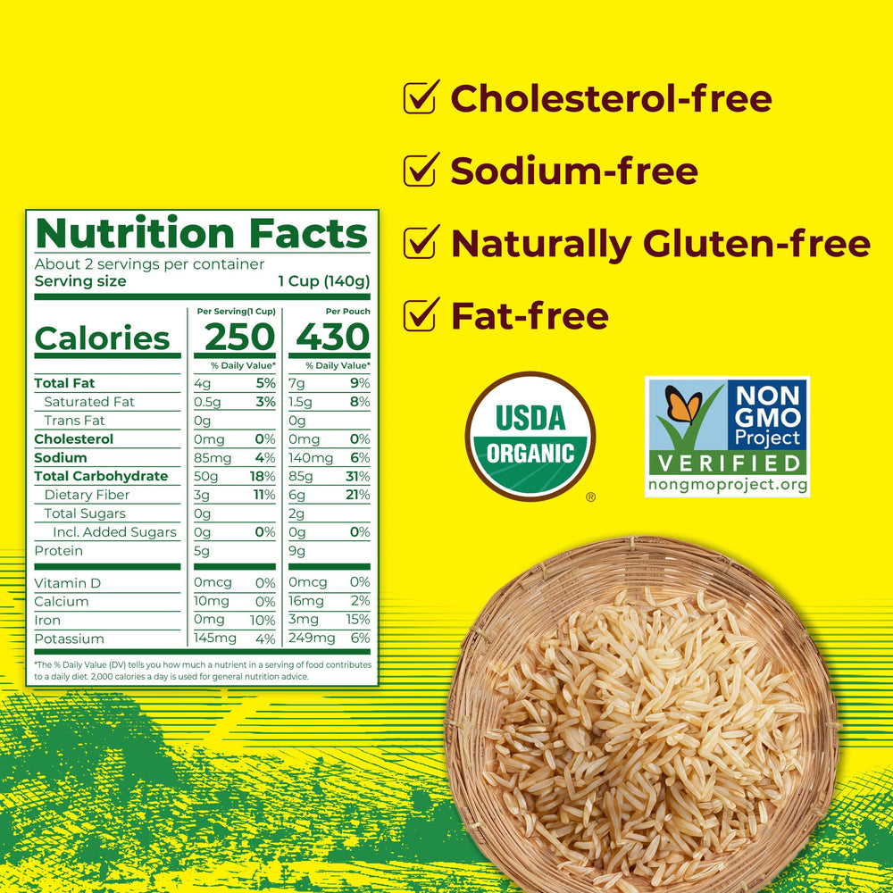 Golden Star Organic Thai Hom Mali Brown Rice 90-second microwave cook in action.