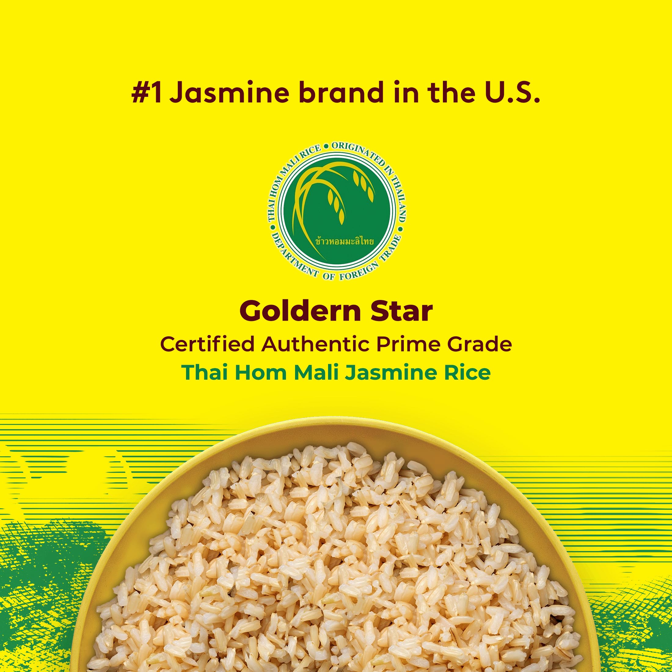 Golden Star Brown Rice served as a versatile side dish on a plate.