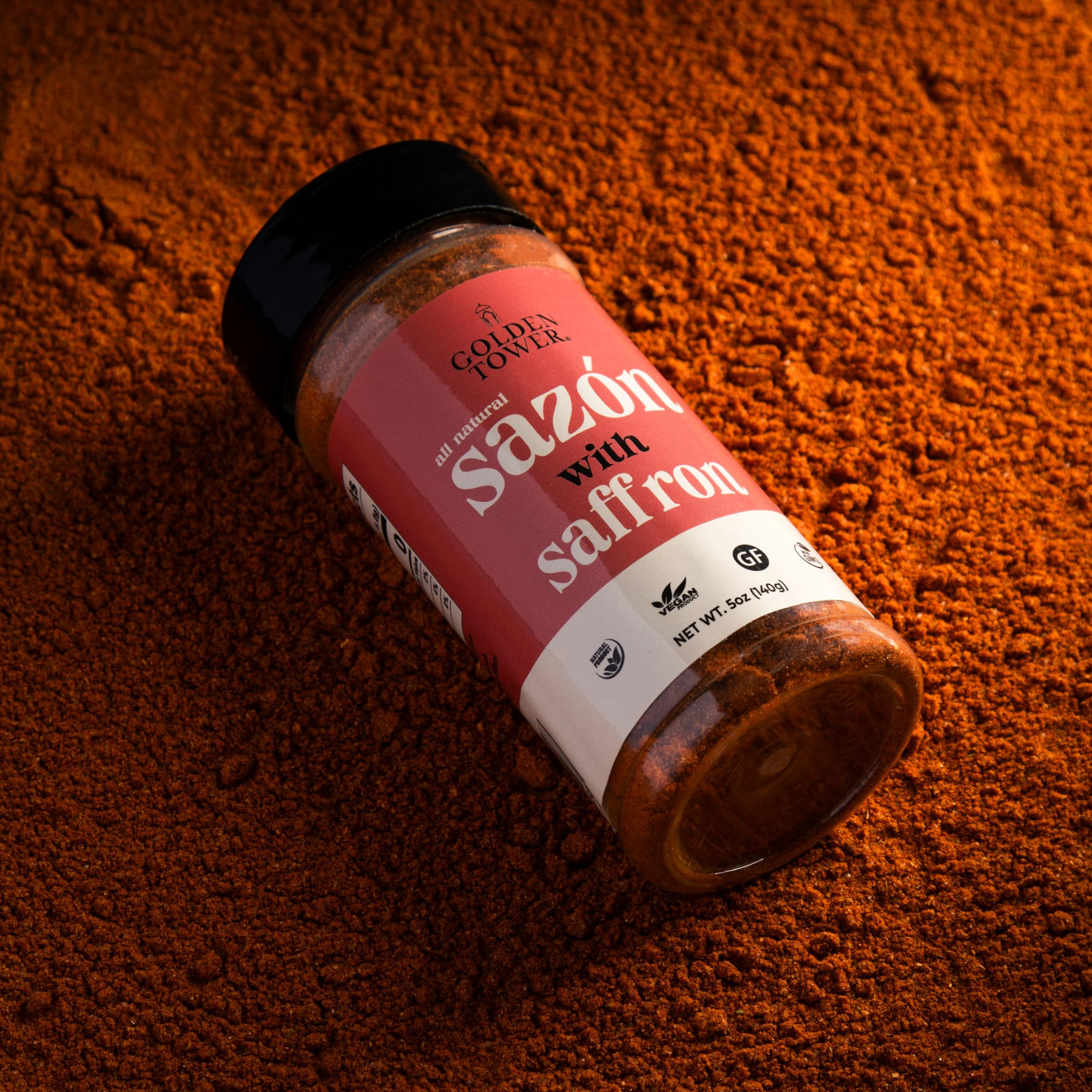 Golden Tower Sazon with Saffron kitchen setup for quick, flavorful meals.