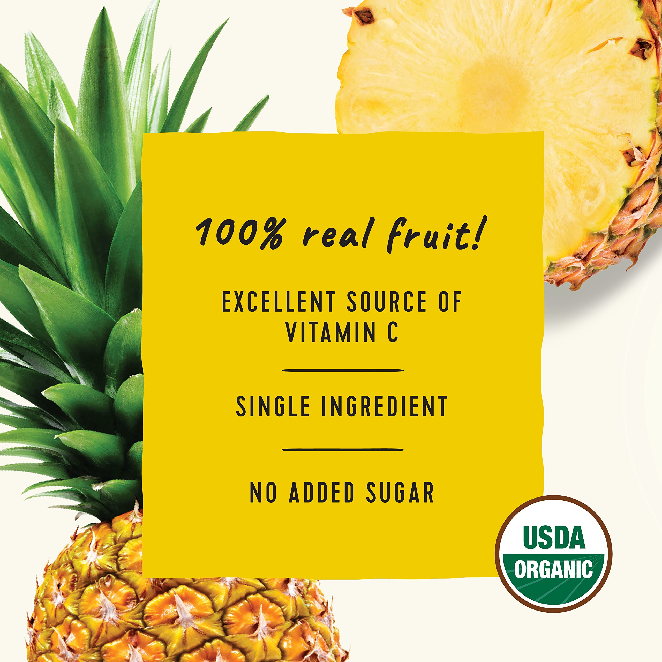 Golden Farms Pineapple Pouches open pouch ready to enjoy anytime.
