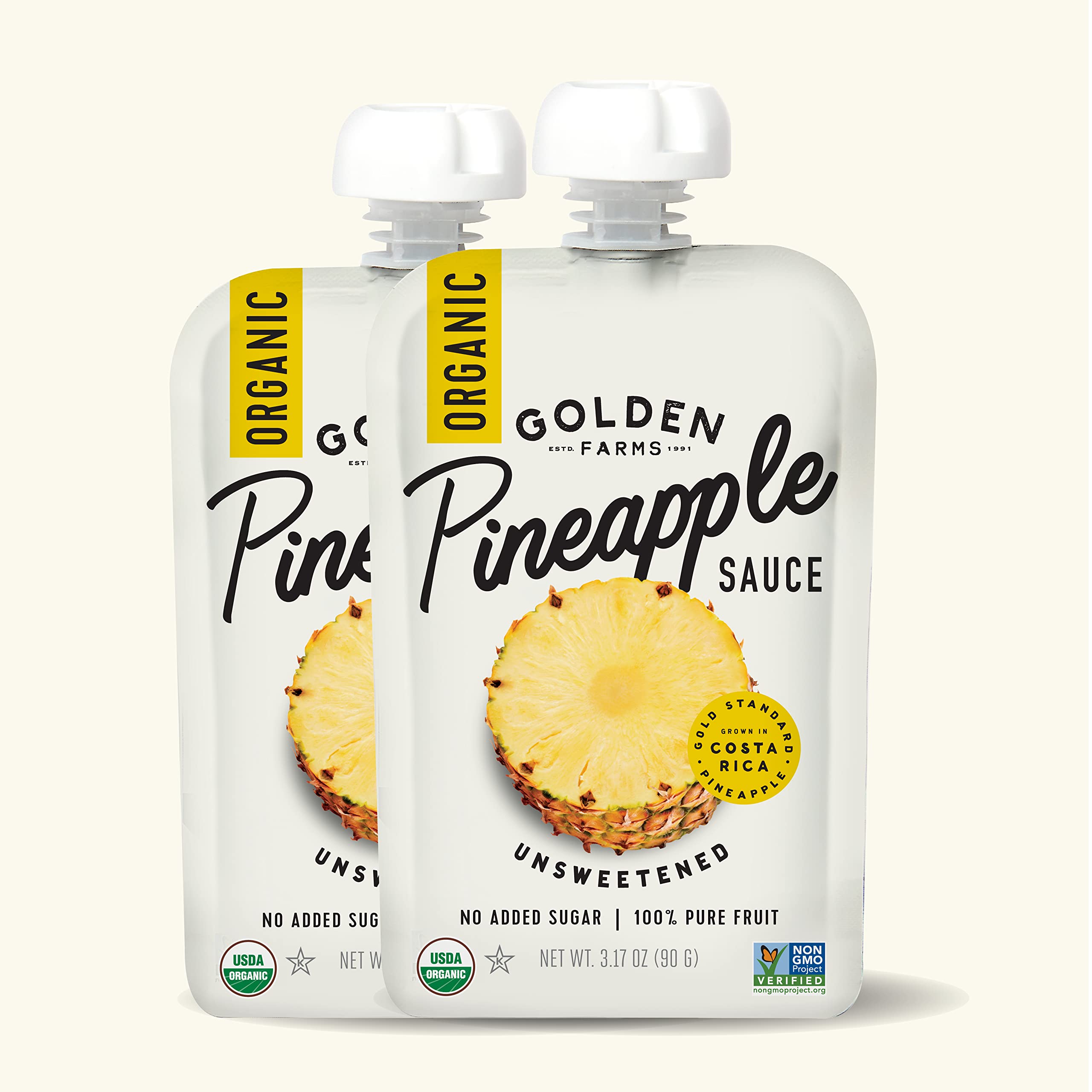Golden Farms Pineapple Pouches ritual snack for a refreshing tropical pick-me-up.