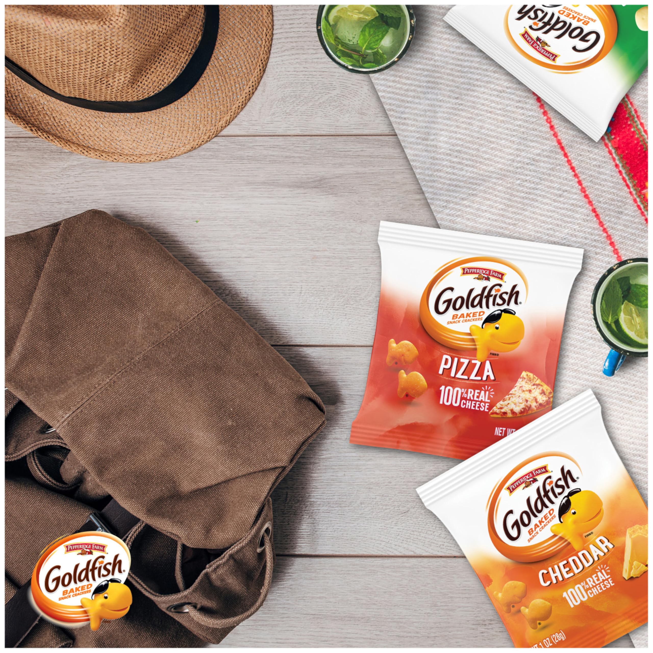 Goldfish 20-count box, shareable snack option for family movie nights