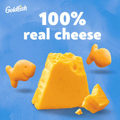 Goldfish Baby Cheddar crackers bag shot showing school lunchbox friendly snack.