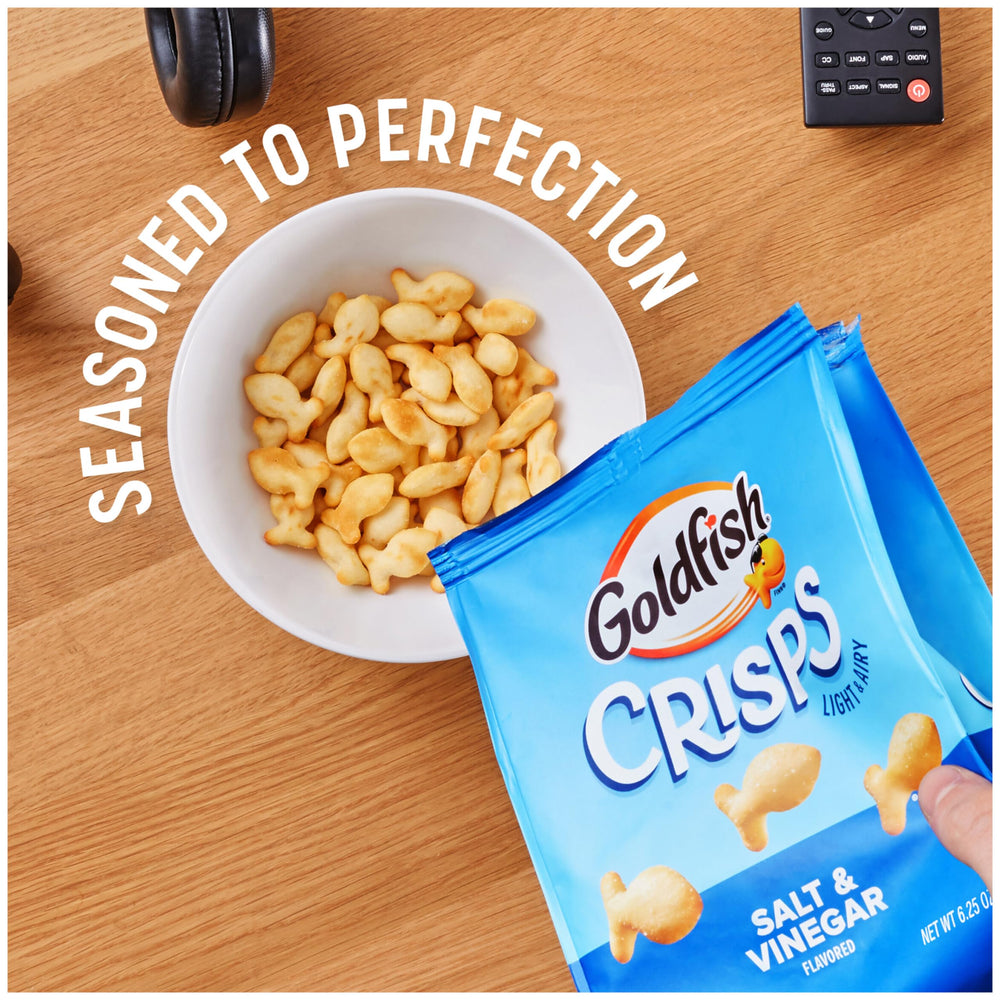 Goldfish branding on a crisp bag, recognizable.