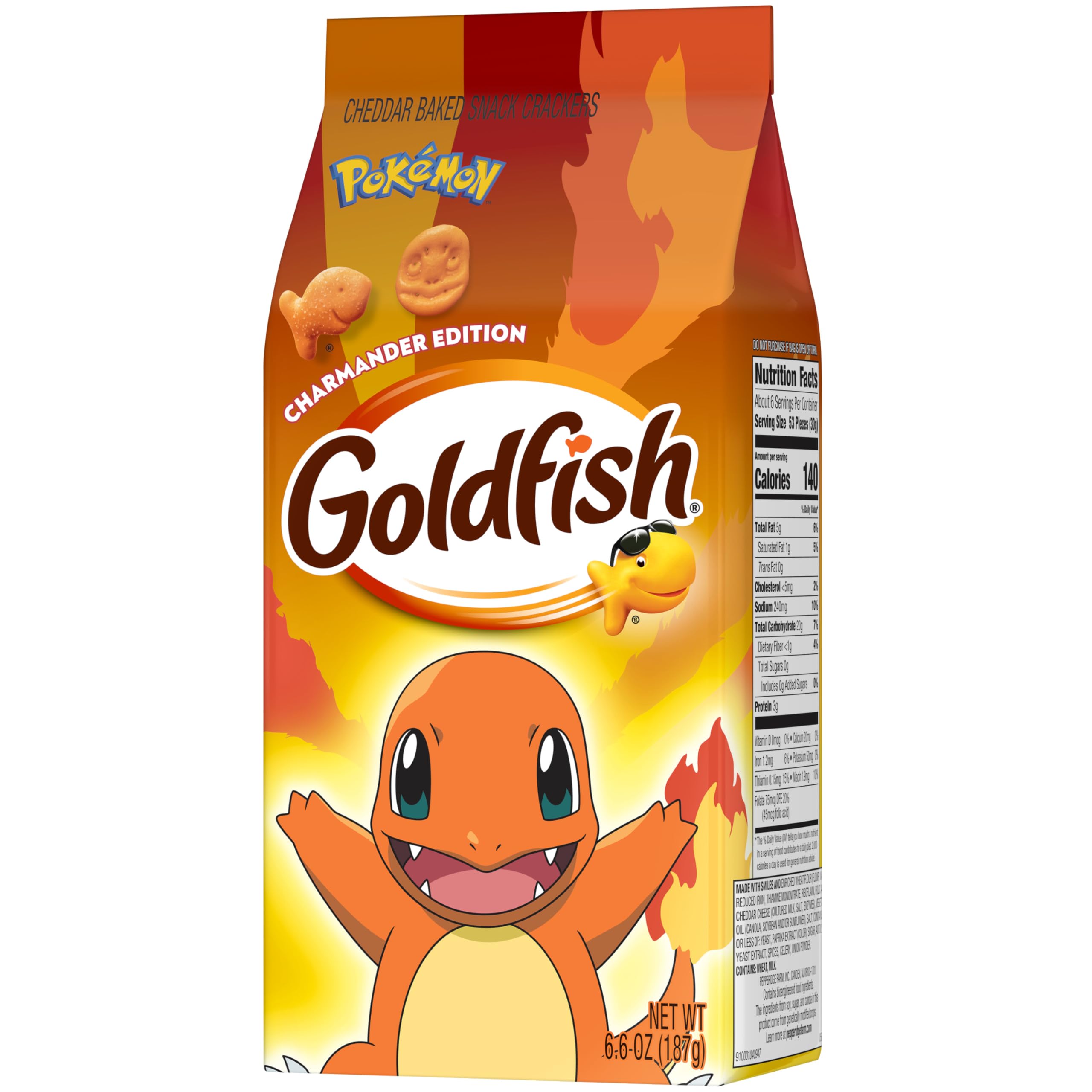 Goldfish Charmander crackers used on a themed party spread for quick entertaining