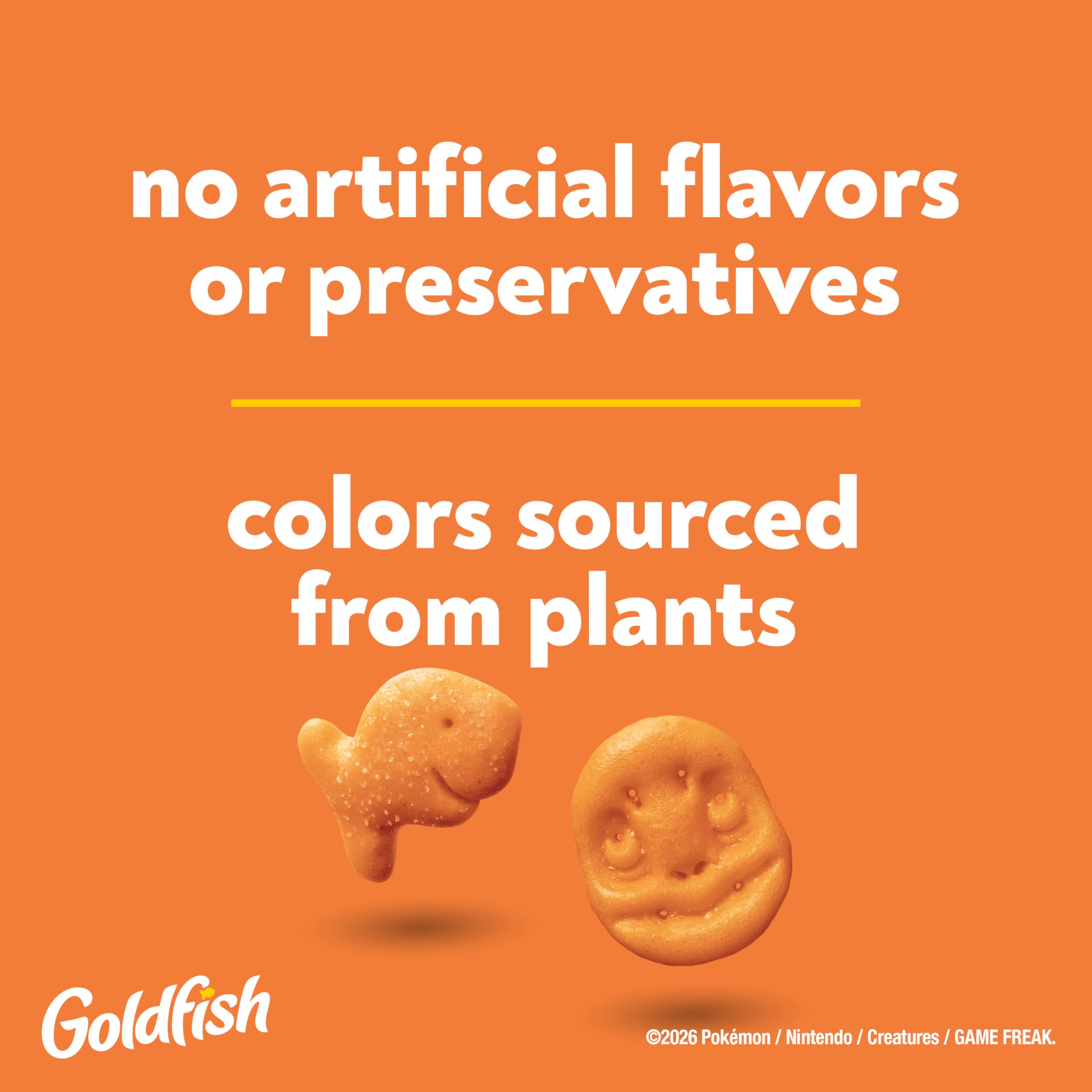 Goldfish Charmander crackers in a bowl for parties, easy to serve