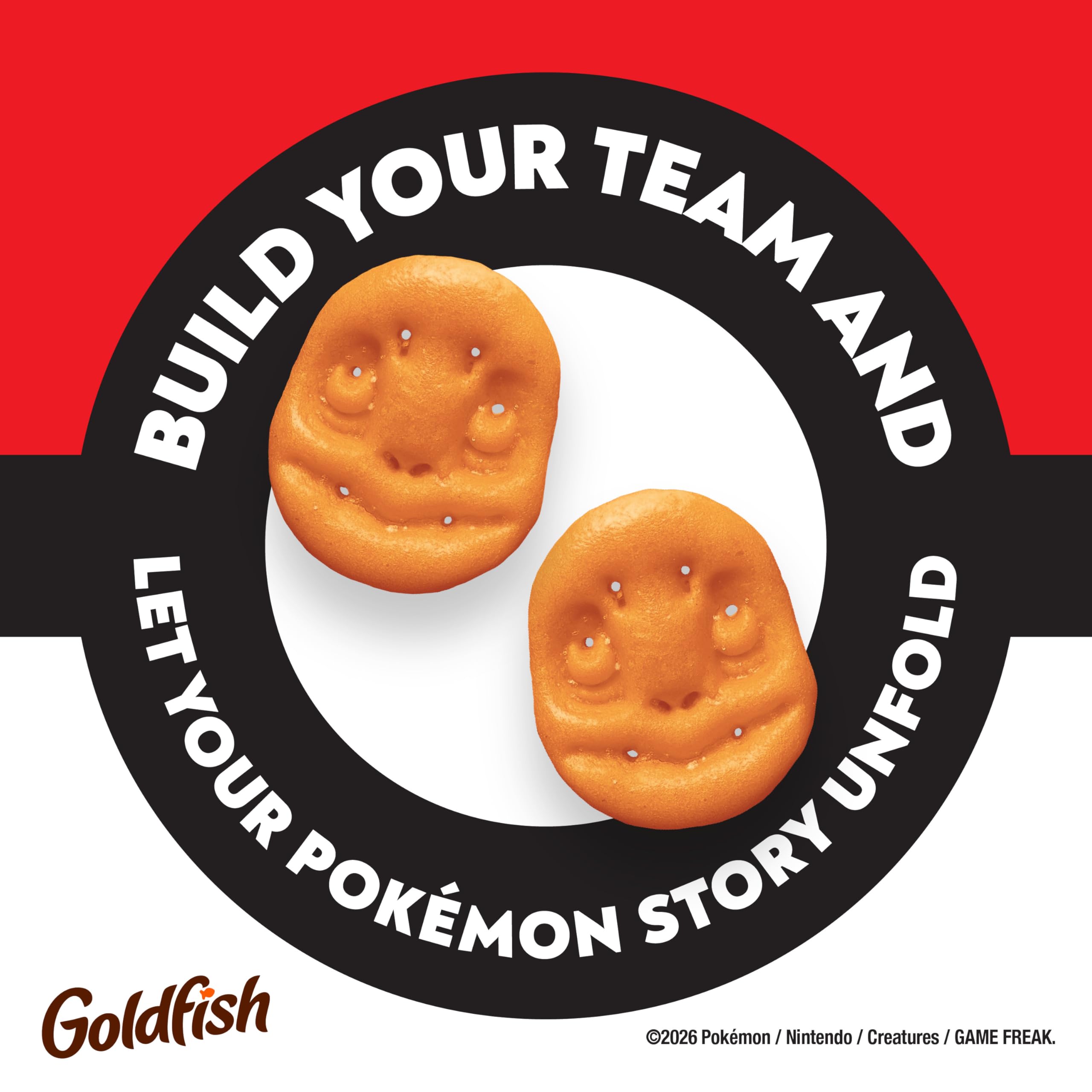 Mixed Charmander and classic Goldfish shapes from Goldfish offering playful variety