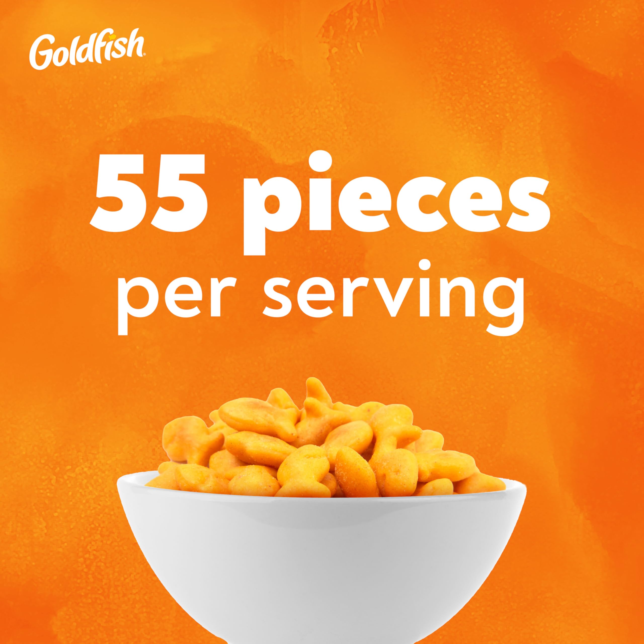Goldfish crackers in picnic setup, ideal for park snacks.