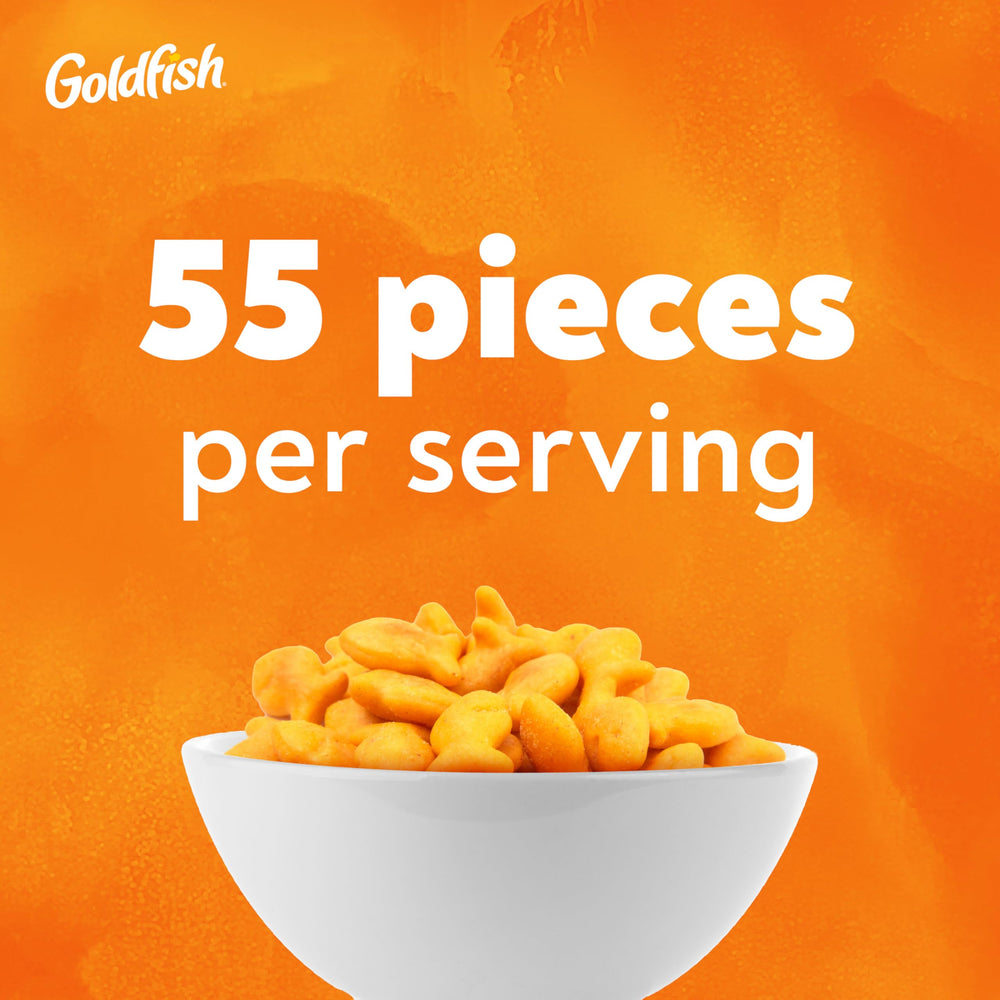 Goldfish crackers in picnic setup, ideal for park snacks.