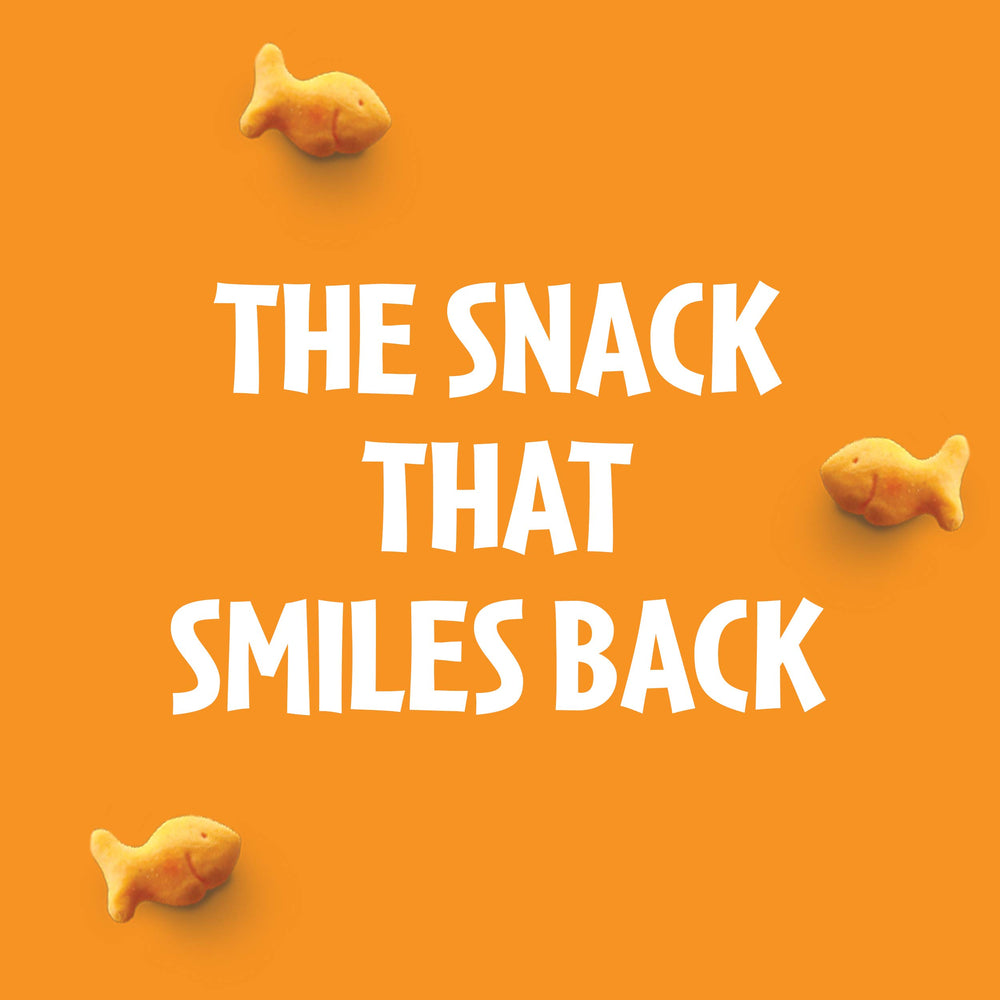 Children enjoying Goldfish crackers at a table, Goldfish kid-friendly snack
