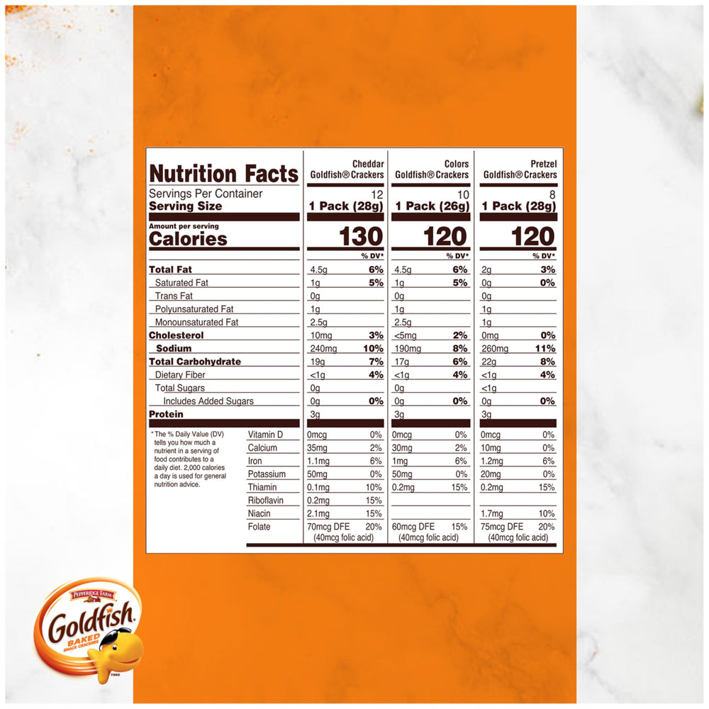 Goldfish Colors Cheddar single-serve pack for colorful snacking.