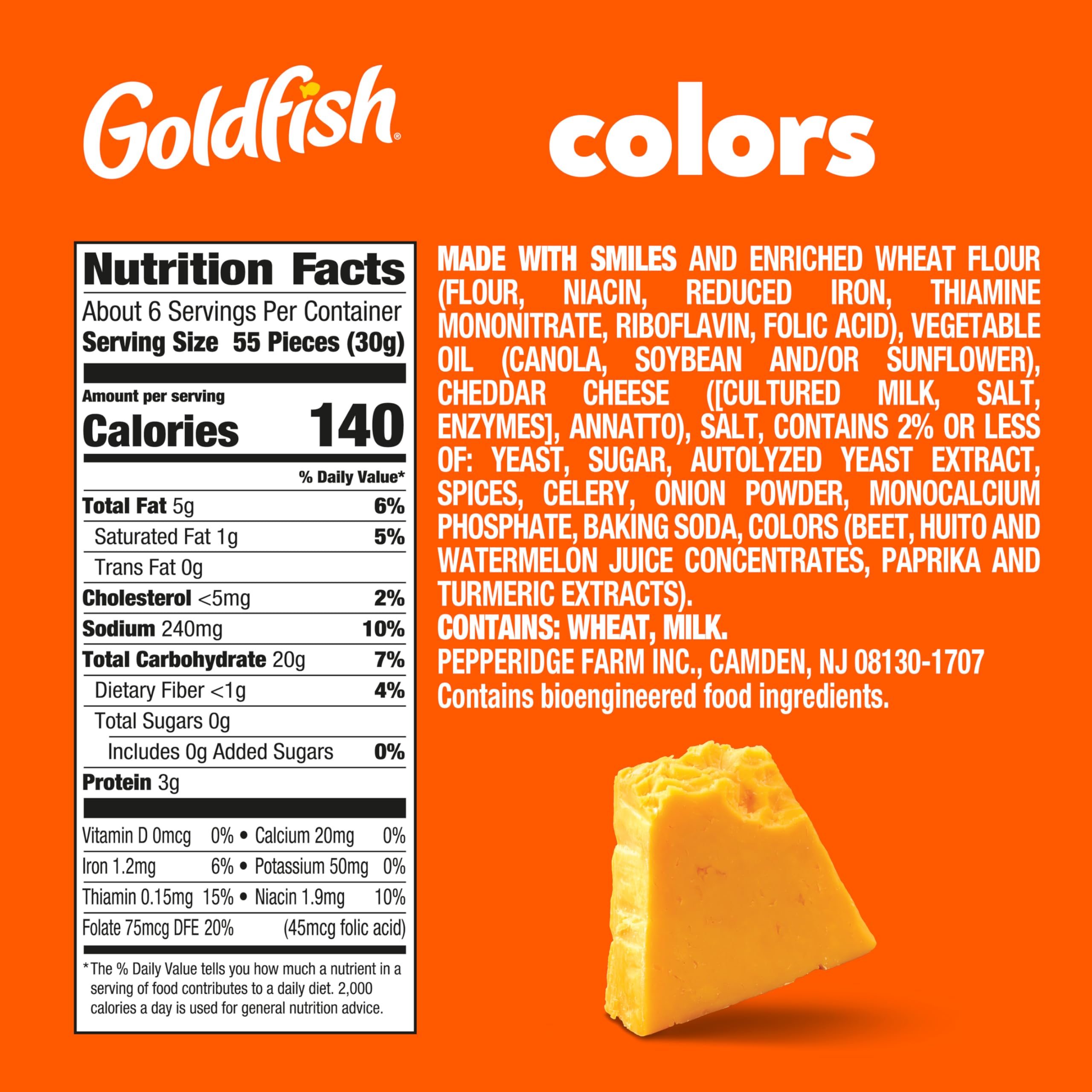 Goldfish close-up texture highlighting baked crunchy cheddar