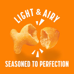 Goldfish cracker close-up, crispy golden texture with cheddar notes.