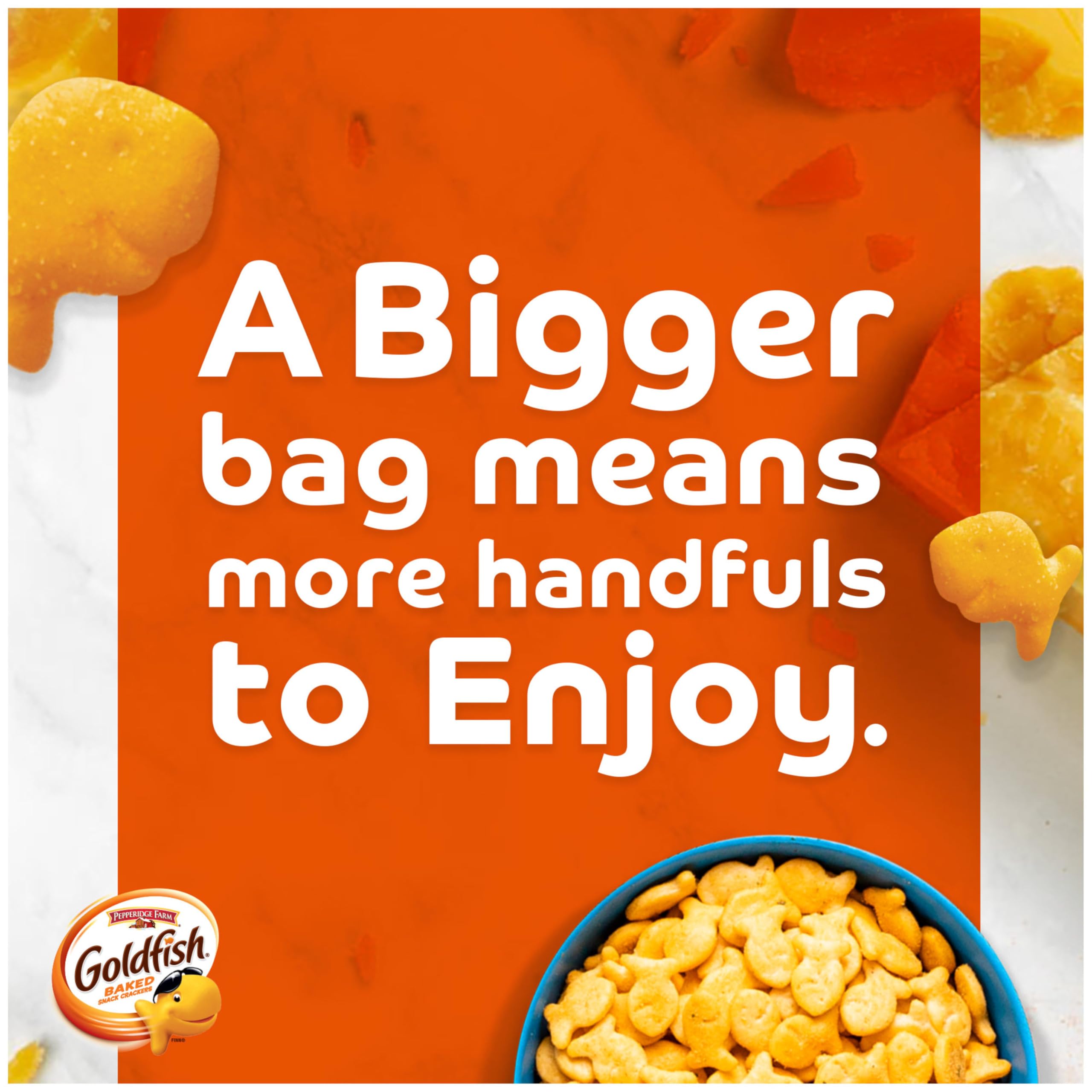 Goldfish crackers in a lunchbox, quick snack option