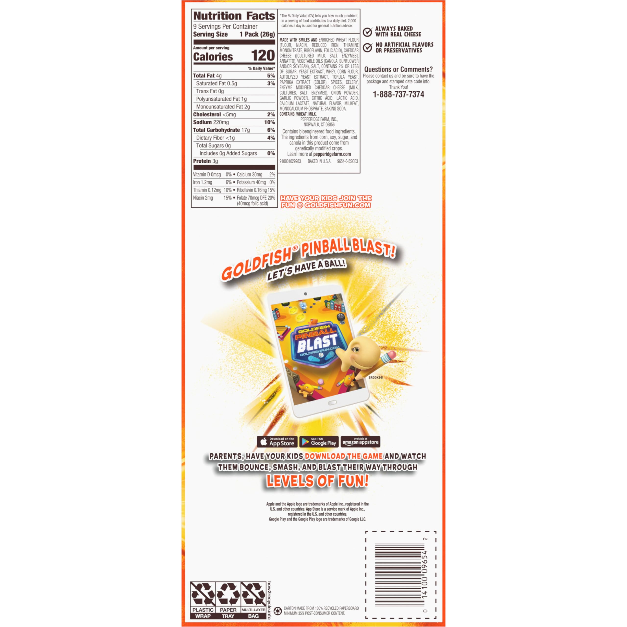Goldfish on-the-go snack for kids and adults during busy days.