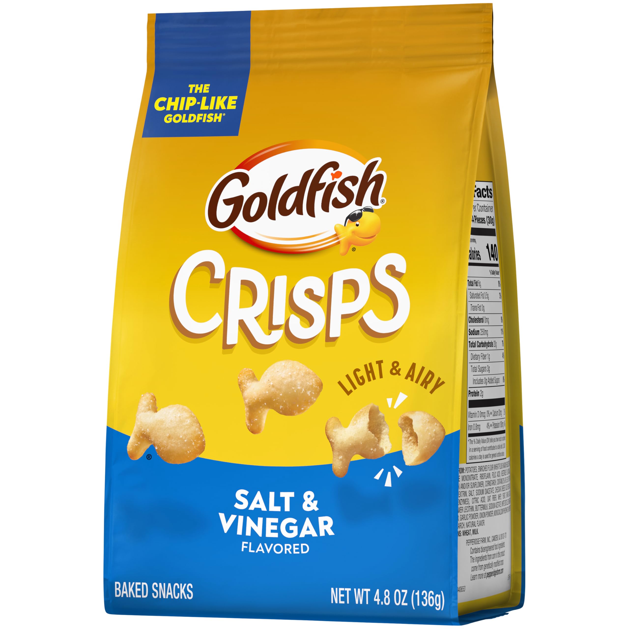 Person enjoying Goldfish in casual setting showing portable snacking pleasure