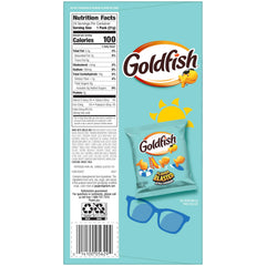 Goldfish pouch inside a backpack illustrating travel-ready convenience