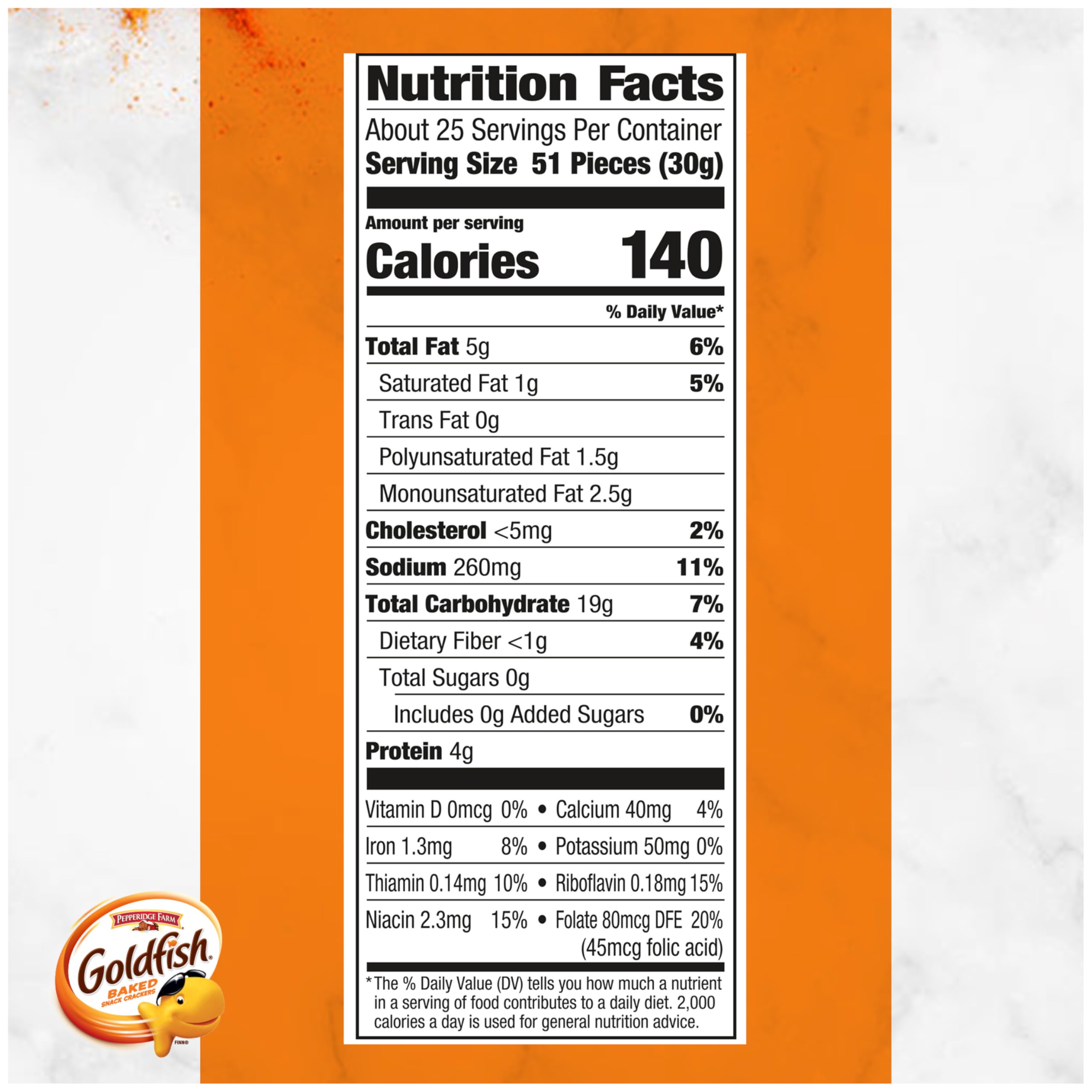 Goldfish Flavor Blasted Xtra Cheddar Crackers carton on pantry shelf for family snacking.