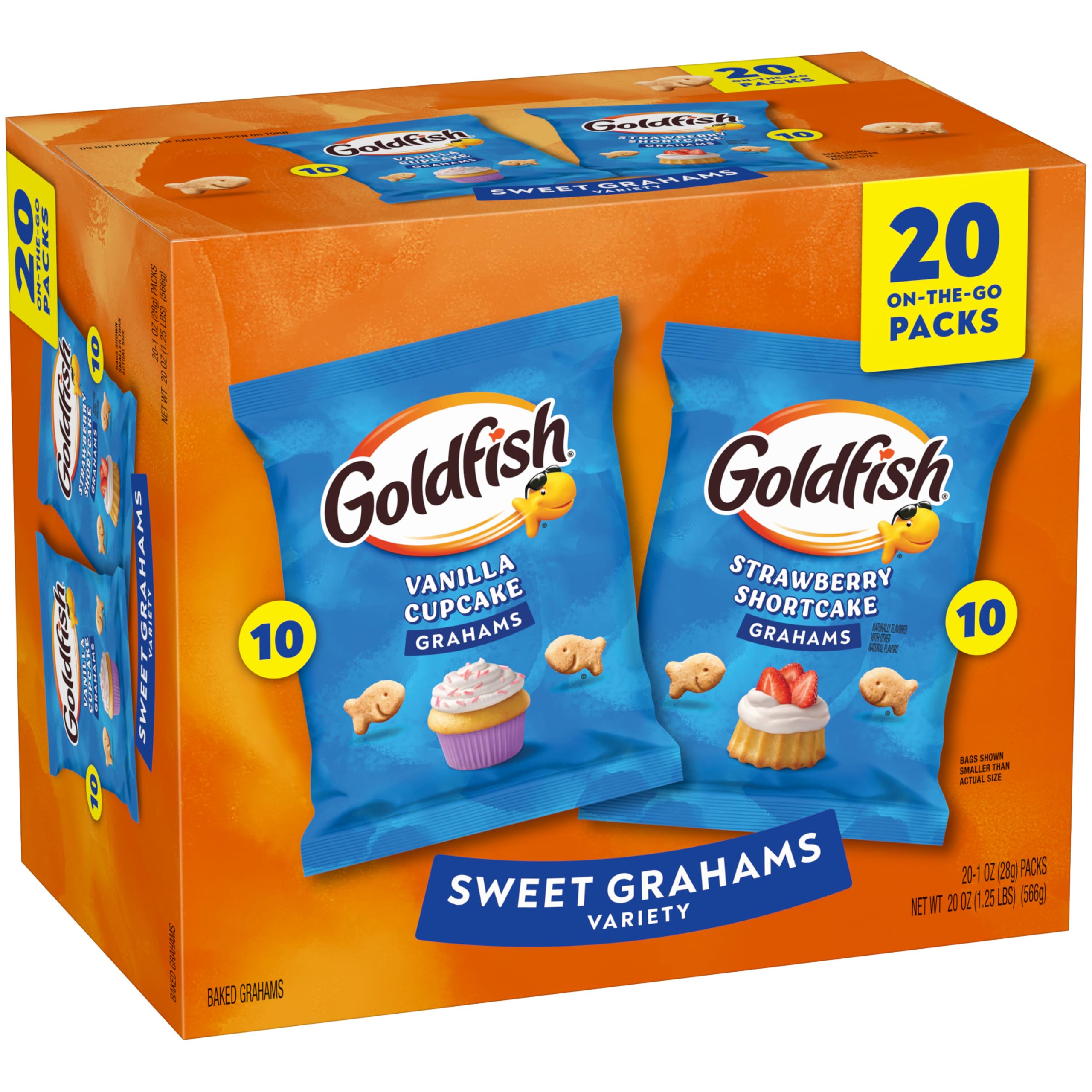 Goldfish Grahams baked graham crackers close-up view