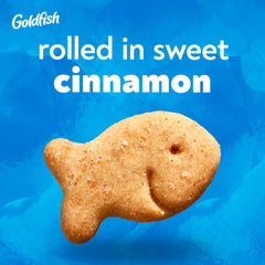 Goldfish Grahams Cinnamon Roll crackers in a serving bowl, ideal for sharing at snack time.