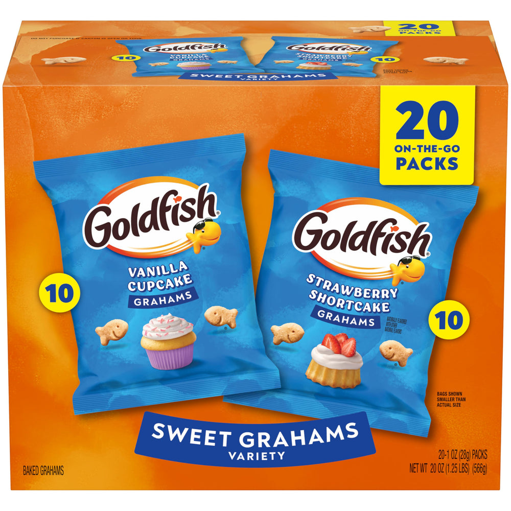 Goldfish Grahams Vanilla Cupcake pack for on-the-go snacking