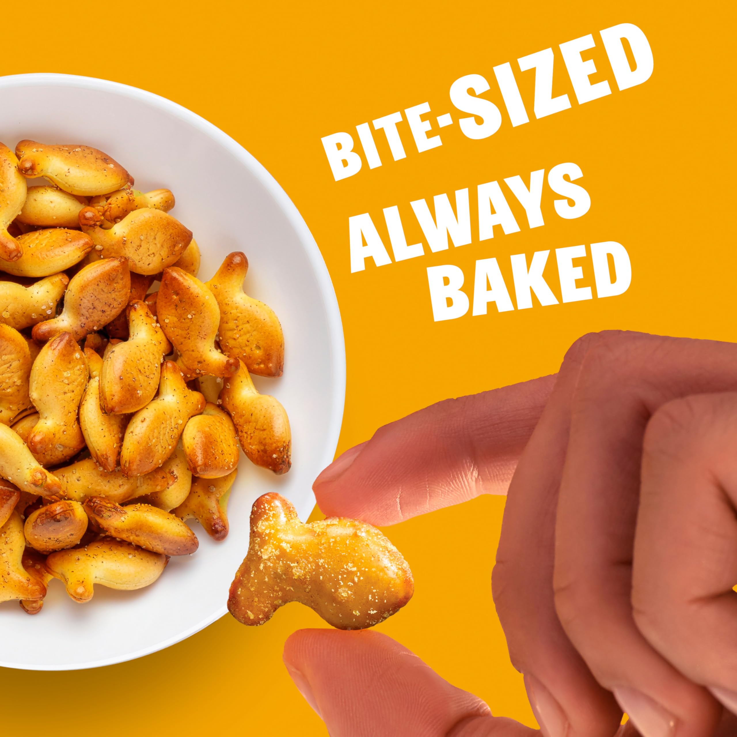 Goldfish Honey Mustard Pretzels served on a plate for easy sharing.