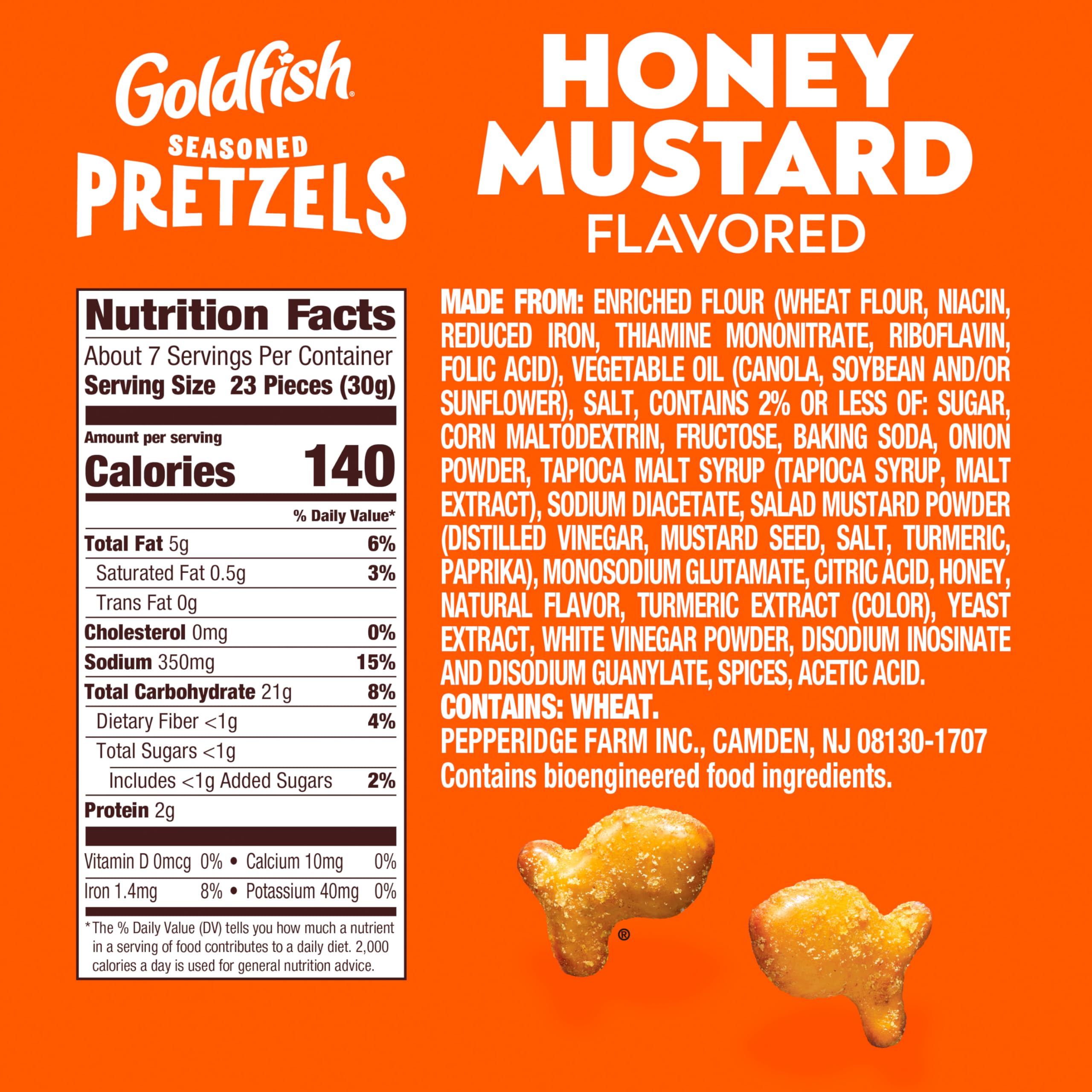 Goldfish Honey Mustard Pretzels in hand show bite-sized snacks for study or movie night.