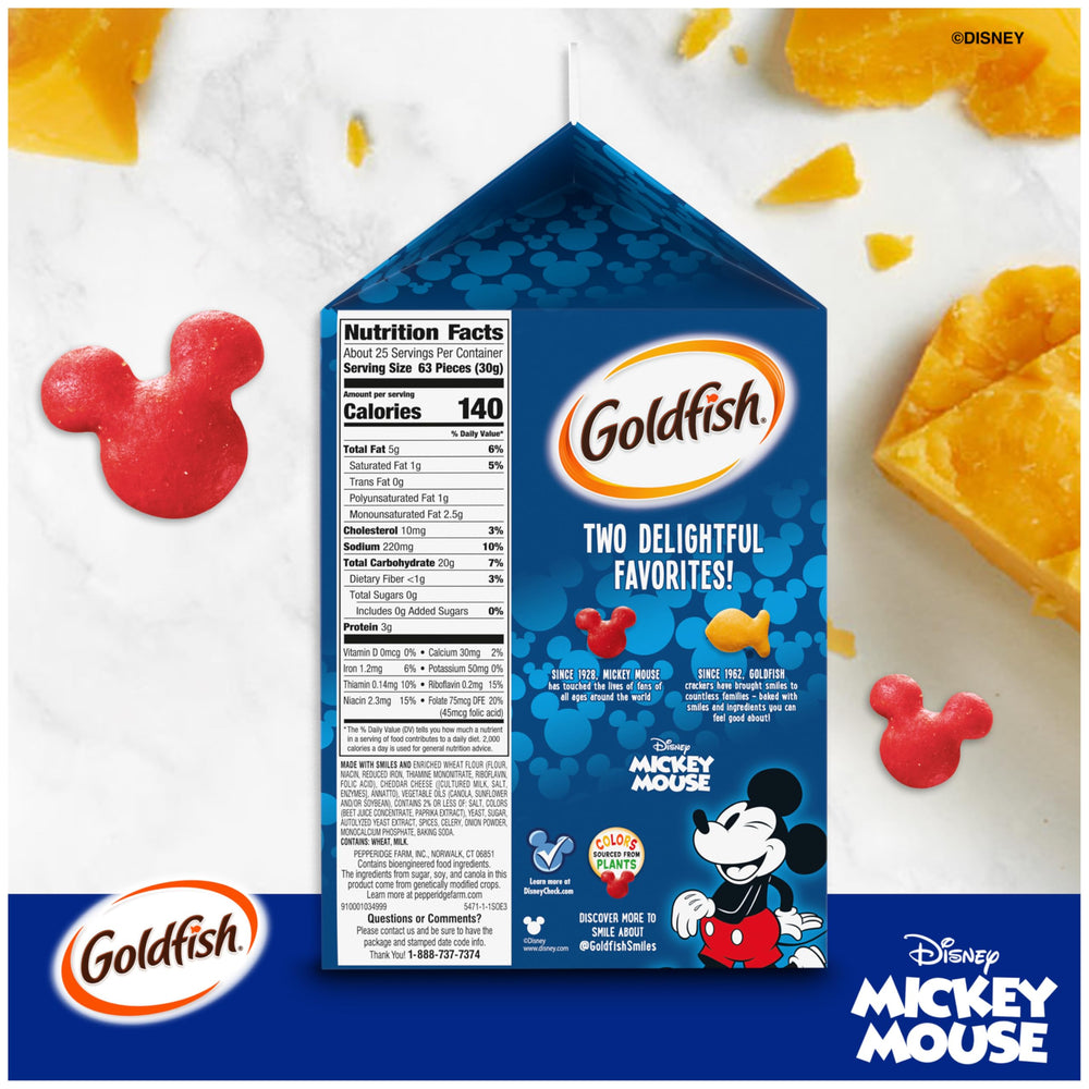 Goldfish cheddar crackers are lunchbox-friendly and easy to pack