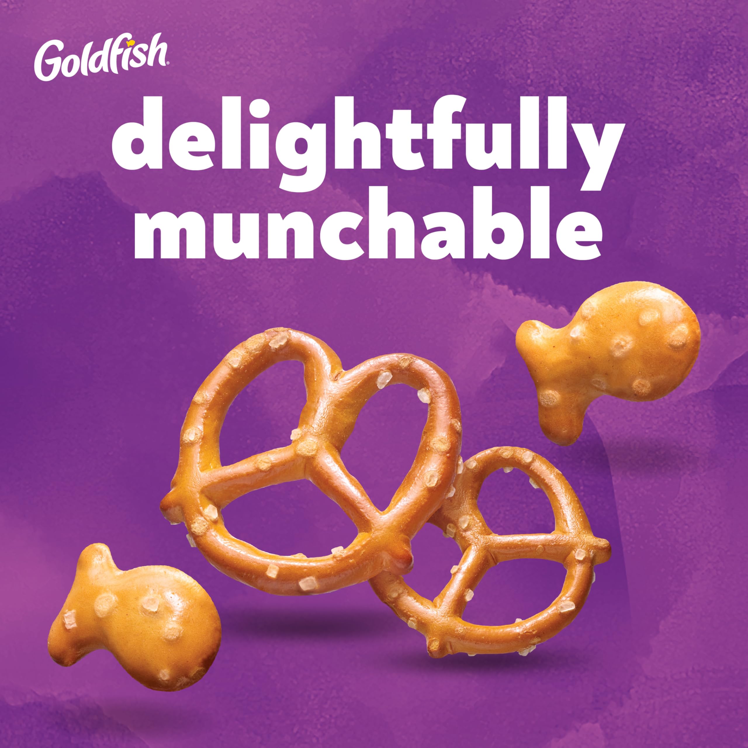 Lunchbox-ready Goldfish Pretzel Crackers keep snacks portable.