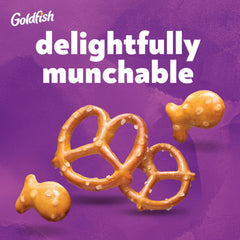 Lunchbox-ready Goldfish Pretzel Crackers keep snacks portable.