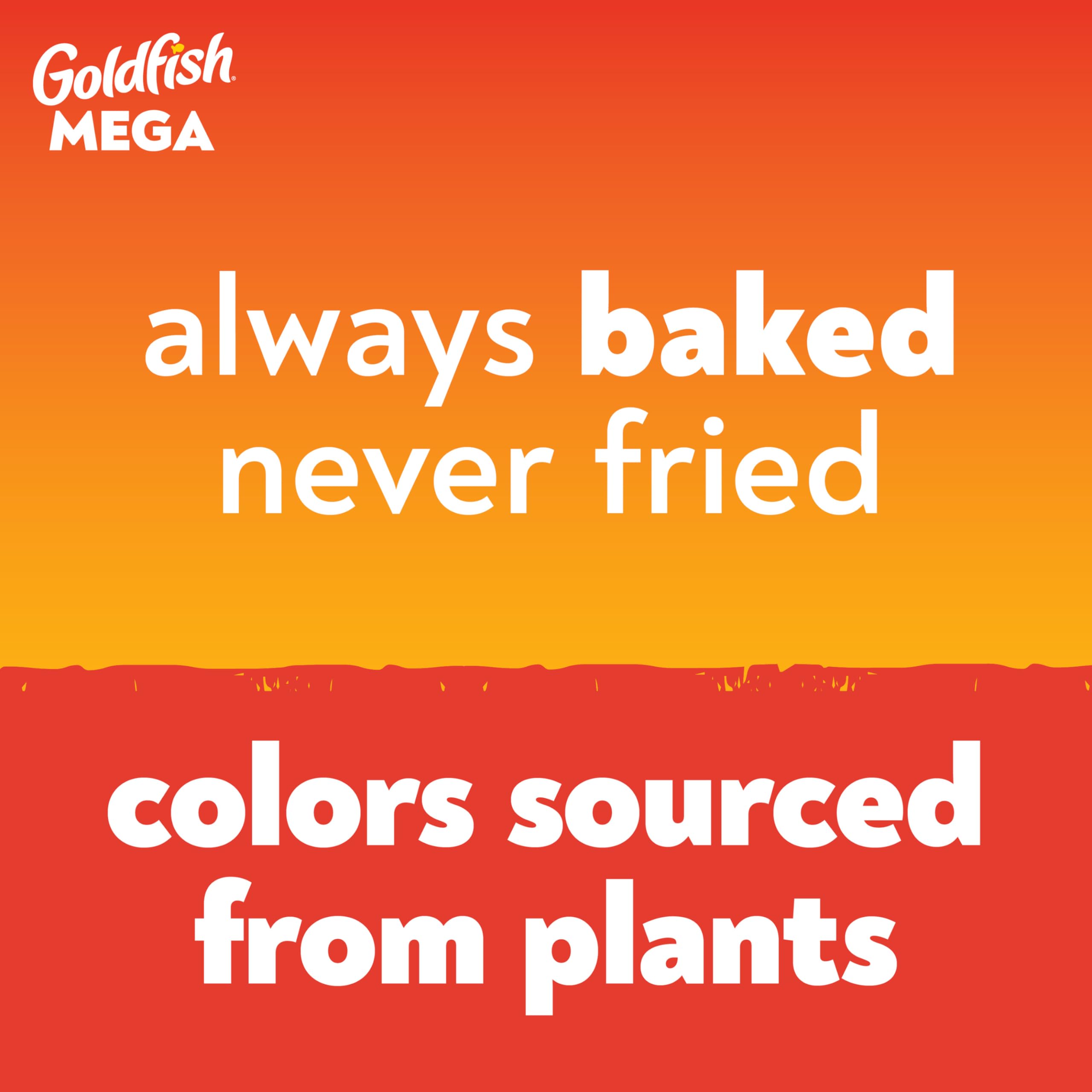 Goldfish Mega Bites lunchbox scene for easy, kid-friendly snack.