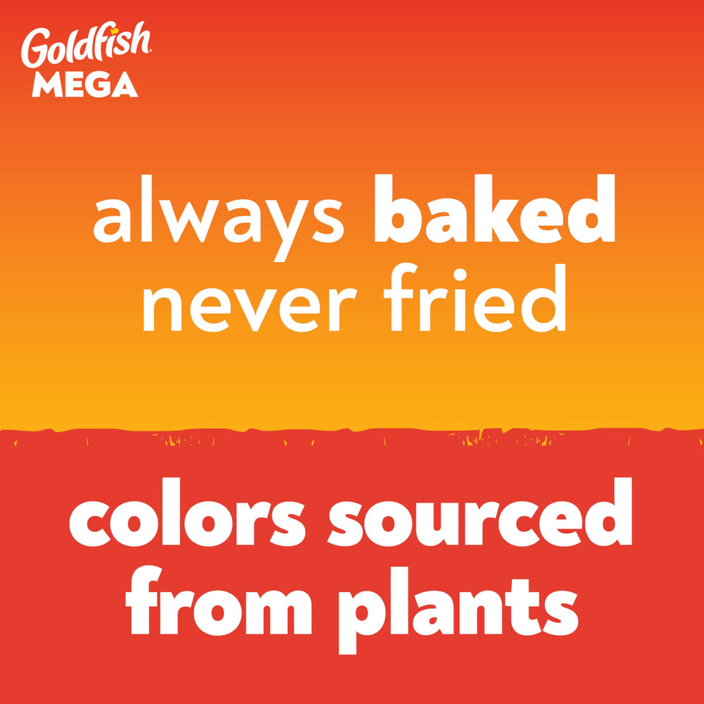 Goldfish Mega Bites lunchbox scene for easy, kid-friendly snack.