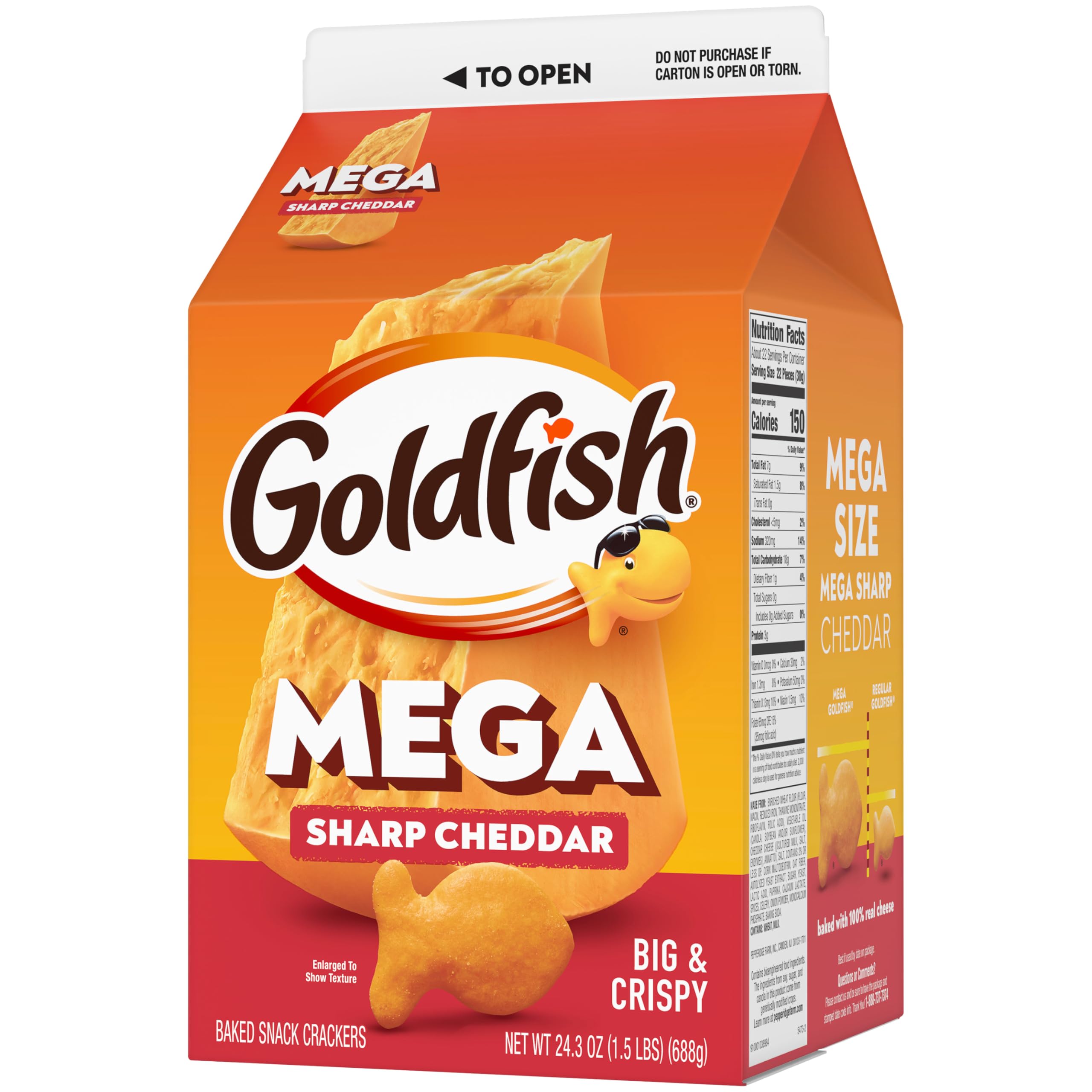 Goldfish Mega Bites snack time on the go option