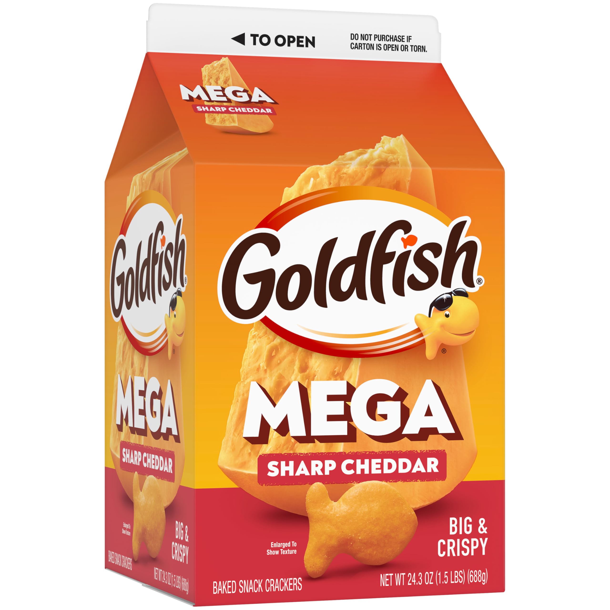 Goldfish Mega Bites snacking option for kids and adults