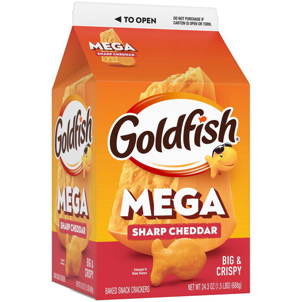 Goldfish Mega Bites snacking option for kids and adults
