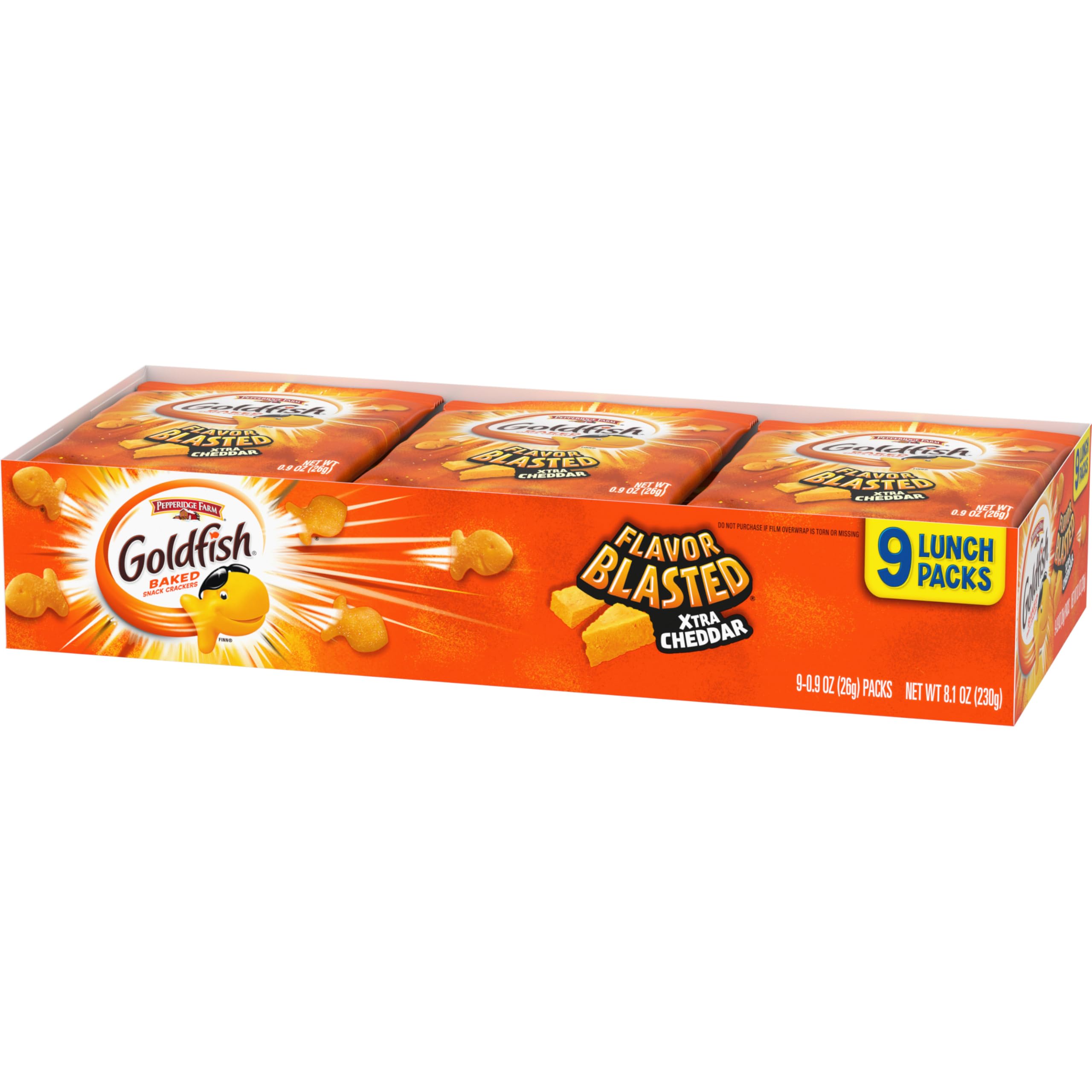 Bite-sized Goldfish shapes make snack time fun and easy.