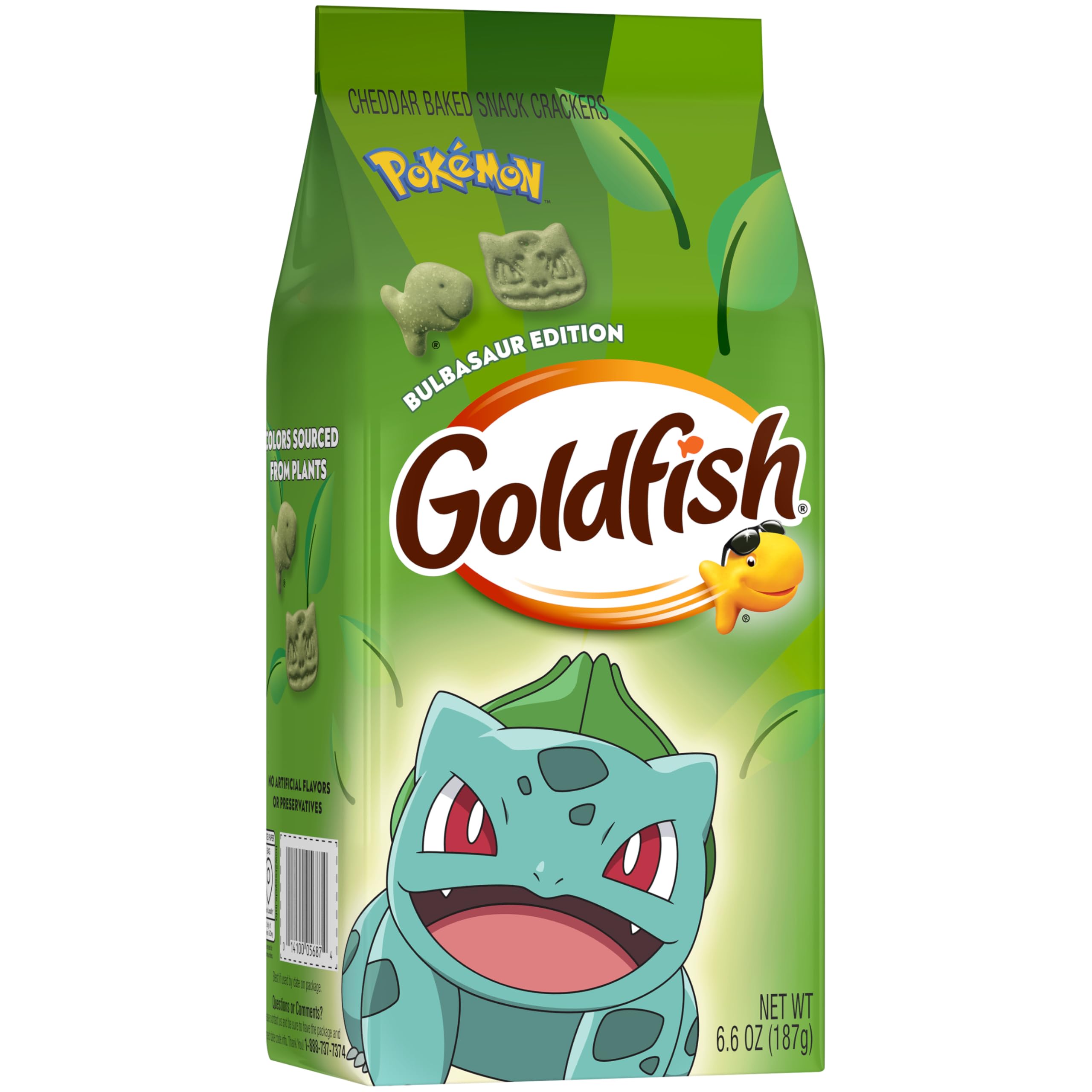 Detail of Bulbasaur-shaped cracker pattern showcasing fun shapes