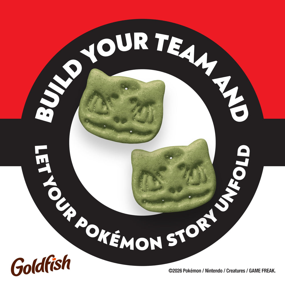 Hand holding bag to show Goldfish Bulbasaur size and portability