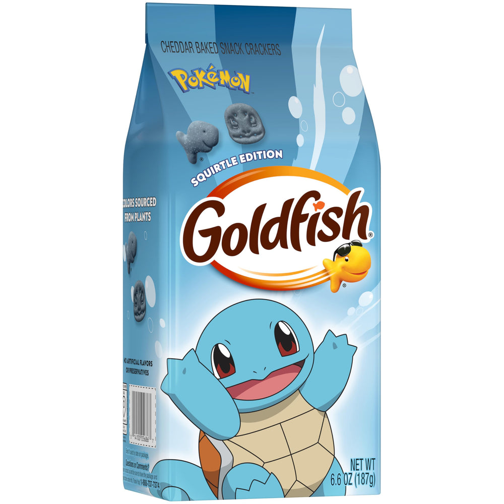 Goldfish ingredients badge highlighting no artificial flavors benefit