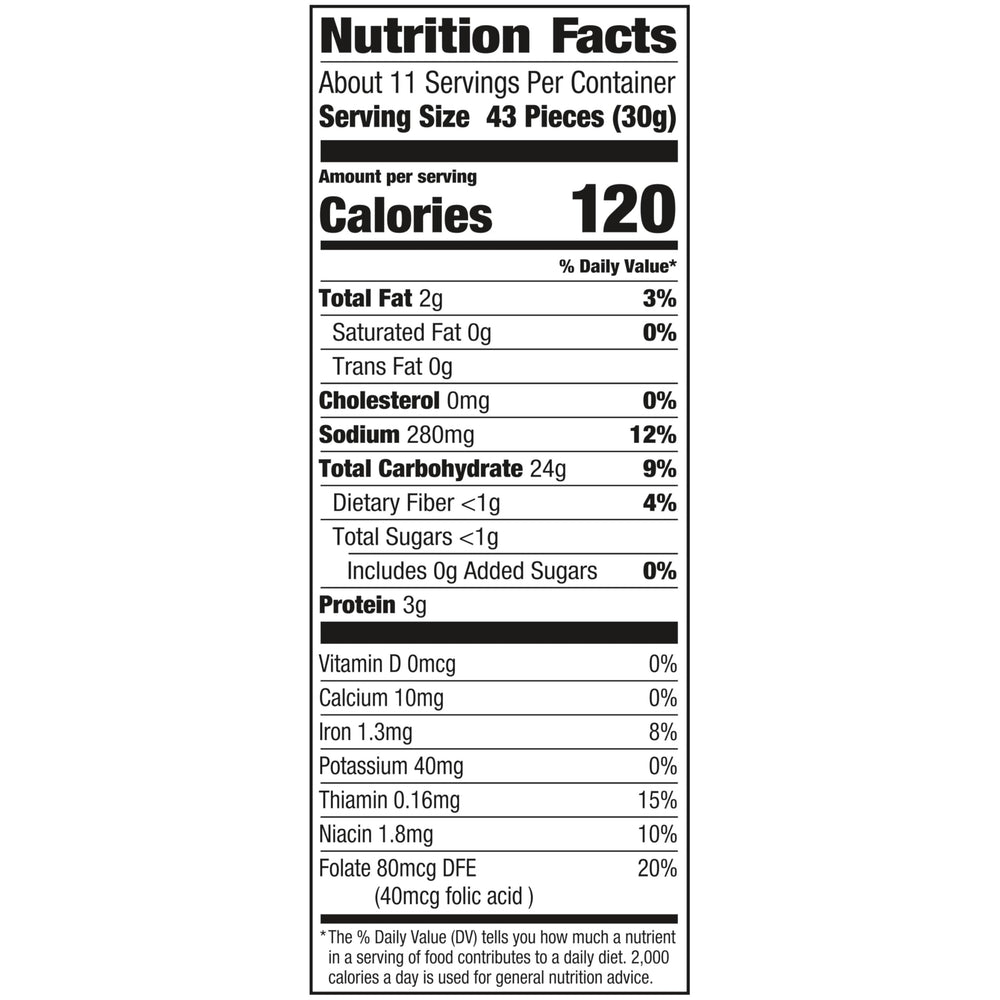 Close-up of Goldfish Pretzel Crackers showing crisp texture and crunch
