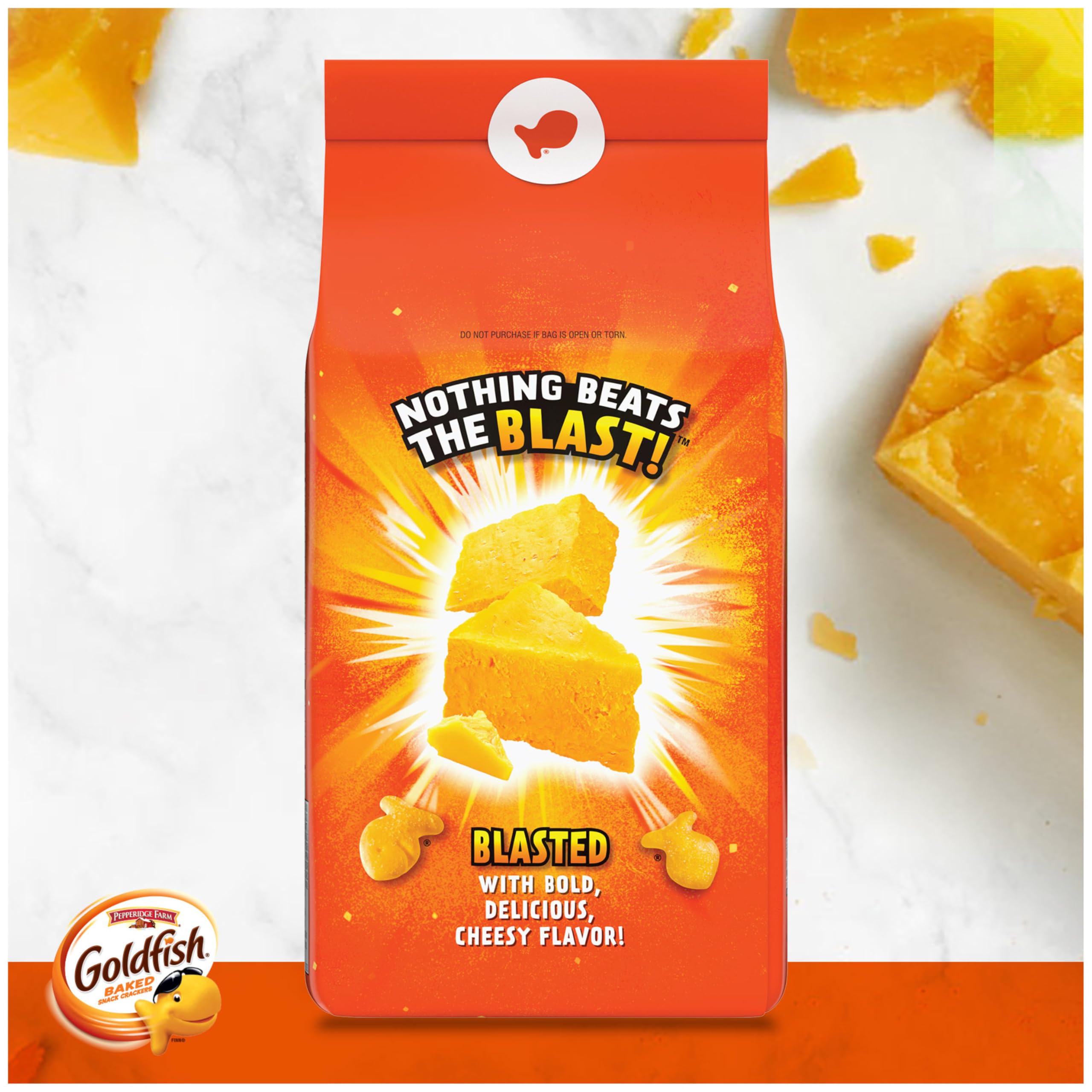 Goldfish snack time image for a cozy movie night
