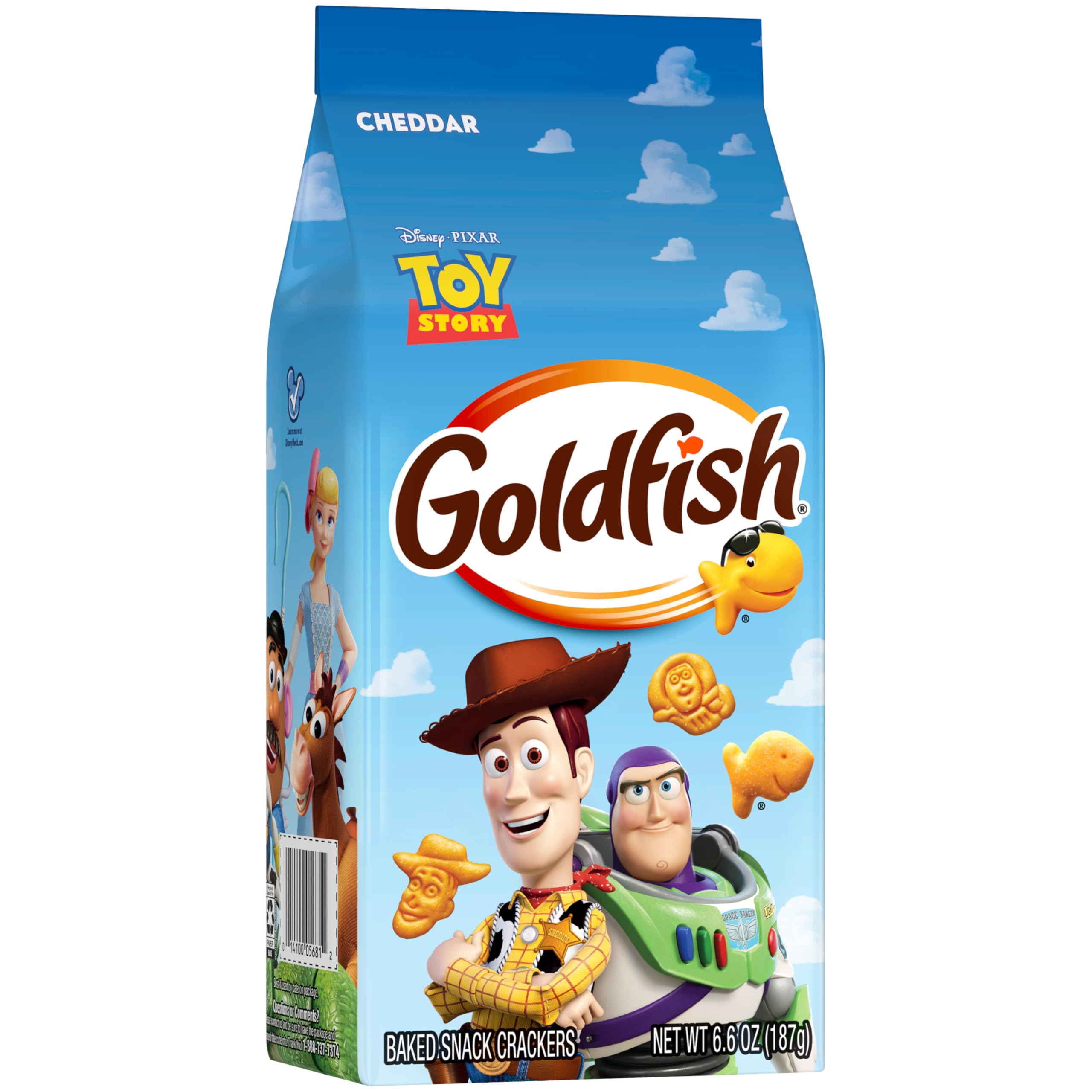 Goldfish crackers in lunchbox, easy school day snack.