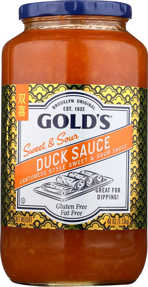 Gold's Duck Sweet & Sour bottle glazing duck for a glossy finish.