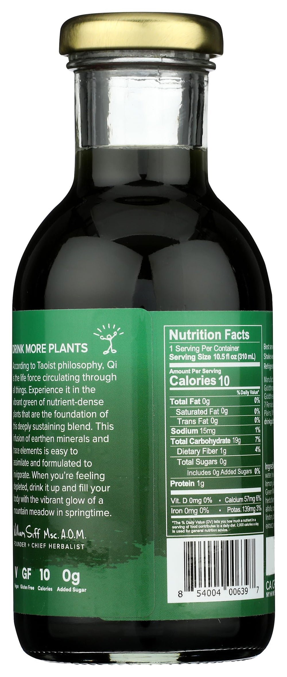 Goldthread Water Tonic Green Minerals ingredients close-up highlights premium botanicals